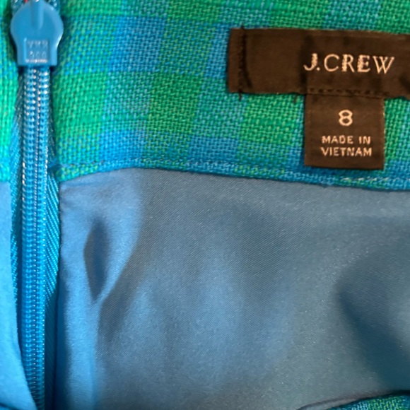 Elegant Blue Checked  Women's Skirt - Picture 3 of 11